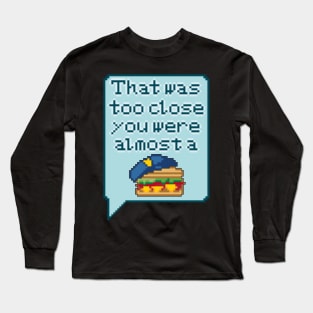 Jill Sandwich Pixel Art Long Sleeve T-Shirt